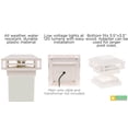 thumbnail image 5 of GreenLighting 1 Pack Modern Low Voltage Powered 120 Lumen LED Post Cap Light for 4x4 or 5x5 Posts (White), 5 of 6