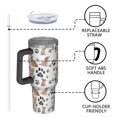 thumbnail image 4 of OBREWU Corgi Dog and Footprints Tumbler with Handle and Lid,Corgi Dog and Footprints 40oz Double Wall Vacuum Insulated Tumbler,Cups Gift for Women and Men, 4 of 7