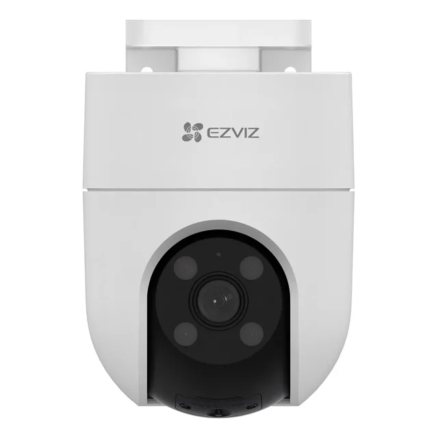 Ezviz camara PTZ CS-H8C PT WiFi 2 MP cobertura 360° con detección humana y seguimiento inteligente ideal para uso exterior colores en oscuridad audio de bidireccional