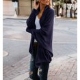 thumbnail image 2 of Women's Open Front Cardigan Loose Draped Batwing Sleeve Knit Sweater, 2 of 2