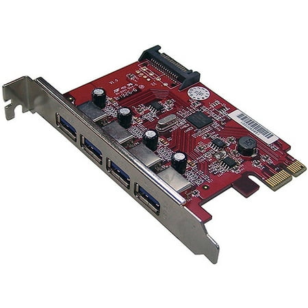 Mediasonic HP1-U34F 4-Port USB 3.0 PCI Express (Best Usb 3 Pci Card)