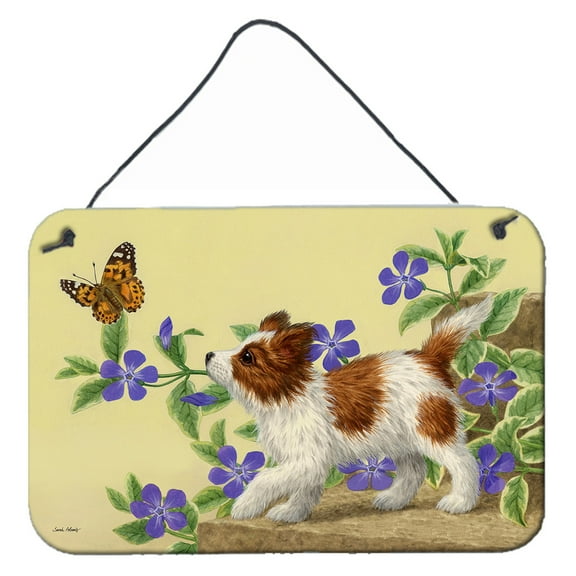 Carolines Treasures ASA2204DS812 Papillon Pup Wall or Door Hanging Prints  8x12 multicolor
