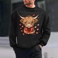 thumbnail image 1 of Ceisia Men's Regular-Fit Crew-Neck Heart-Yak Printed Casual Sweatshirt Gift, 1 of 6