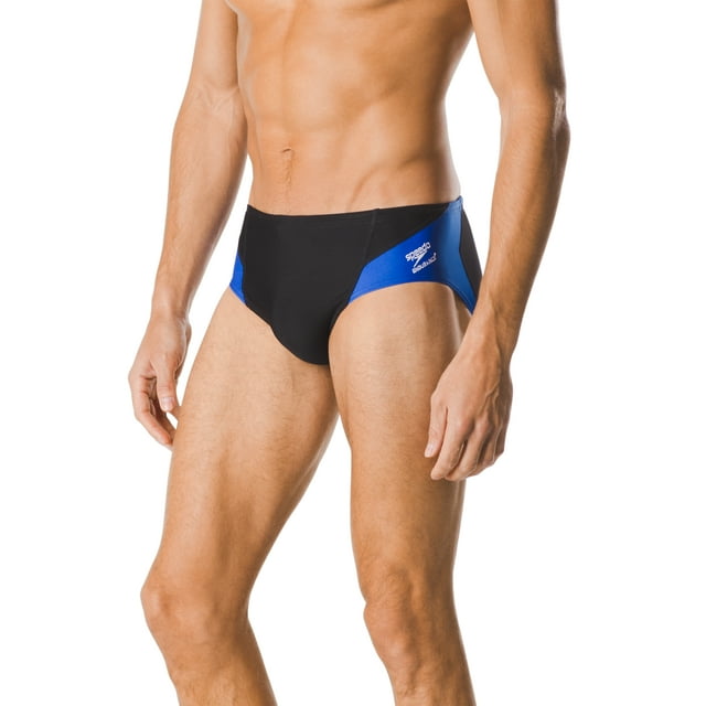 Speedo Mens Racing Spark Splice Brief Black/Blue