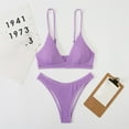 thumbnail image 4 of Sngxgn Women's Swimsuit High Neck Tummy Control Swimwear Bathing Suit(Purple,L), 4 of 5