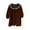 Brown, variant on XBASW Toddler Baby Girls Velvet Dress Long Sleeve Princess Dress Vintage One Piece Skirt Sundress for Spring Fall 9M- 5T