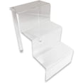 thumbnail image 4 of NicePackaging  Three Tier Stepped Acrylic Riser Display  For Baked Goods / Collectibles / Merchandise / Keepsakes / Decoration ..., 4 of 10