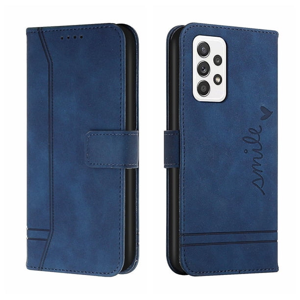 Funda con tapa estilo vintage para Samsung A52 4G/5G, ranura para múltiples tarjetas, protección total, estilo retro, material PU+TPU
