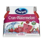Ocean Spray Cran-Watermelon Cranberry Watermelon Juice Drinks, 10 fl oz Bottles, 6 Count