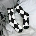 thumbnail image 7 of Women'S Novelty Funny Crew Socks Men'S Harlequin Pattern Design Socks, 7 of 7