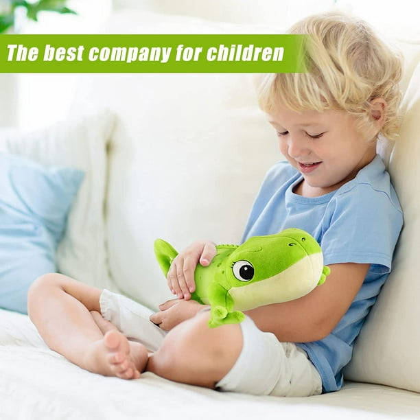 Caméléon Peluche Animal Toy Poupée 30cm Doux Réaliste Caméléon Peluche  Jouet Mignon Unique Peluche Oreiller Cadeau Pour Enfants Anniversaire Noël