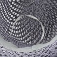 thumbnail image 5 of Vintage Woven Hollowâout Sun Hat Unisex Leather Band Decor Breathable Outdoor Vacation Fedora Hat, 5 of 6