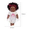 thumbnail image 3 of 12 Inch Black Baby Dolls With Clothes A,frican Realistic Baby Washable Kids Girls, 3 of 5