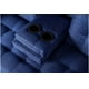 thumbnail image 5 of Sofá Cama de Lino Azul Makora Con Portavasos Modelo Queen, 5 of 7