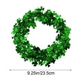 thumbnail image 3 of St. Patrick's Day Wreath Shamrocks Wire Wreath Decorations Green Irish Saint Patty Party Decorations for Front Door Home Garden Party, 3 of 6