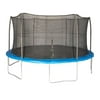 JumpKing 15 Foot Outdoor Trampoline & Safety Net Enclosure Kit, Blue | JK15VC2