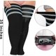 thumbnail image 2 of Calcetines altos hasta el muslo para mujer de talla grande para muslos gruesos - Extra largos a rayas gruesos, 2 of 5