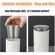 thumbnail image 5 of Inserto Recto para Tubería de Pvc, Tapa de Filtro Cónico de Acero Inoxidable 304 para Techo, Piso y Laterales | Resistente a La Corrosión y de Fácil Instalación | Ideal para Uso Residencial y Comerci, 5 of 5