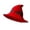Red, variant on Ticikt Women Pointed Fold‑Wide Brim Knit Hat, Halloween Cosplay Costume Accessory Party Role‑Play Knitted Hat,Green