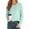 thumbnail image 5 of Fantaslook Crewneck Sweatshirts for Women Casual Long Sleeve Shirts Tunic Tops Pullover with Pocket, 5 of 9