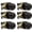 Black, variant on 6 Pack Brushed Nickel Privacy Door Knobs Interior, Classic Round Shape Stain Nickel Bedroom Doorknobs with Lock, Keyless Modern Design Door Lockset for Bathroom and Bedroom