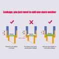 thumbnail image 6 of SSZMDLB under $5 2Pcs Shower Hose, Extra Long Shower Hose, Handheld Shower Hose with Brass Fittings, Flexible Bathroom Replacement Hose, No Kink Shower Tubing for Bathtub Faucet Installation, 6 of 9