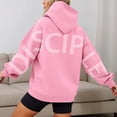 thumbnail image 2 of CAIXIA Men's Hooded Sweatshirts Yahweh Forgiven Letter Print Graphic Hoodies pullover Oversized Loose Pullover Sweatshirts,Pink, 2 of 7