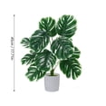 thumbnail image 3 of Planta Bonsai Artificial de Monstera Deliciosa para Interiores con Ramas Ajustables, Follaje Realista, 45cm para Decoración de Hogar, Oficina y Exteriores, 3 of 6