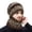 Khaki, variant on Extended Winter Hat Thermal Knit Scarf for Extreme Cold Weather Outdoor Unisex Protective Earflap