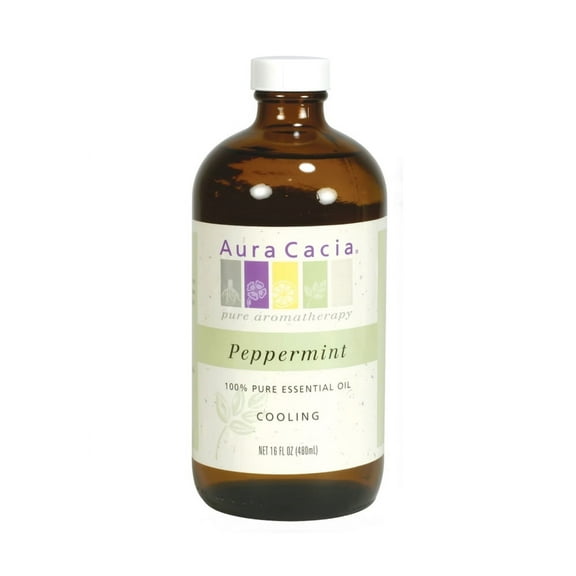 Aura Cacia Peppermint Oil, 16 Oz. Bottle
