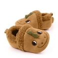 thumbnail image 5 of Kogui Baby Slippers Toddler Slippers for Boys Girls Slip on Kids Baby Toddlers House Shoes Lightweight Barefoot Furry Sock Shoes Indoor Outdoor Warm Walking Shoes Size 5 (Brown,Infant 5), 5 of 6