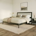 thumbnail image 3 of Miekor Furniture Mid-Century Modern Solid Wood King Spindle Bed – Black B5A2310, 3 of 6