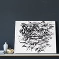 thumbnail image 3 of Naloa Tiger Butterfly Floral Art Print Canvas Bathroom Wall Art,Bathroom Wall Art Decoration, Canvas Poster Prints,Decorative Paintings for Living Room, Bathroom, Kids Room, 3 of 6