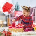 thumbnail image 6 of 100pcs Organza Bags, 4 x 4.72 inches Red Christmas Wedding Favors Christmas Gift Drawstring Bags Jewelry Pouches, 6 of 14