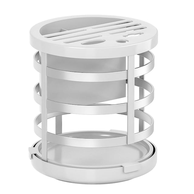 Kitchen Knife,Chopsticks Spon Storage,360° Rotation,All-round Hollow Ventilation,with Water Tray,to Meet The Needs Of The Kitchen