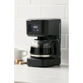 thumbnail image 2 of Mainstays 5 Cup Programmable Coffee Maker, Black, Glass Carafe, 2 of 8