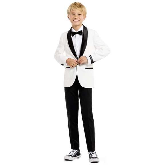 OppoSuits Teen Boys' Tuxedos TEEN BOYS Pearly White - US 14Y White