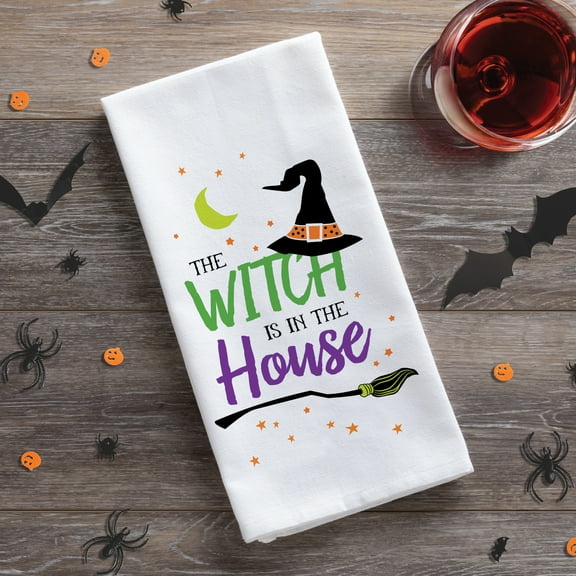 Witch is in the House Tea Towel