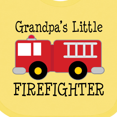 thumbnail image 4 of Inktastic Grandpa's Little Firefighter Boys Baby Bib, 4 of 4