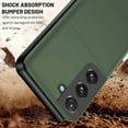 thumbnail image 5 of Dteck Case for Samsung Galaxy S21 Plus 6.7-inch,Shockproof Wallet Card Slot Holder Pocket Slide Slim Fit Dual Layer Soft TPU Hard PC Hybrid Protective Back Galaxy S21+ Cover,Armygreen, 5 of 6