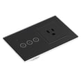 thumbnail image 1 of Wall Panel Switch, Energy Saving Quick Response 10A US Plug 95-250V/AC Switch Socket  For Office, 1 of 8
