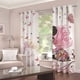 thumbnail image 2 of Cortinas opacas con aislamiento térmico, blanco, rosa, amarillo, mariposa, hada, 1 pieza, habitación infantil, cortina para niños, salón, diseño moderno, 100x140cm, 2 of 5