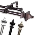 thumbnail image 2 of InStyleDesign  Tierra Double Curtain Rod Cocoa 48 to 84 inch Brown Finish, 2 of 5