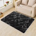 thumbnail image 2 of Wood Grain Rugs for Living Room Bedroom - Black Rug 6x9 - Modern Carpet for Home Decor - Washable Non Slip Patterned Indoor Large Area Rug - Soft & Low Pile (ZJ&553), 2 of 7