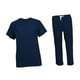 thumbnail image 5 of Conjunto de uniforme de enfermería, ropa de trabajo para centros de belleza, spas y peluqueros de mascotas. Azul oscuro S, 5 of 9