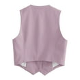 thumbnail image 6 of Sales Today Clearance Women's Casual Jackets Women's V Neck Buttons Vest Summer Fashion Elegant Chic Sleeveless Single OuterwearVests Female Casual Waistcoat Tops, 6 of 8