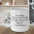 thumbnail image 3 of Good Morning Mugs Funny Dog Dad Coffee Mug - Dear Daddy Father's Day Gift from Dogs, Cats - Bite Him in the Nuts Dad Mug for Birthday, Christmas from Fur Babies 11 oz, 3 of 6