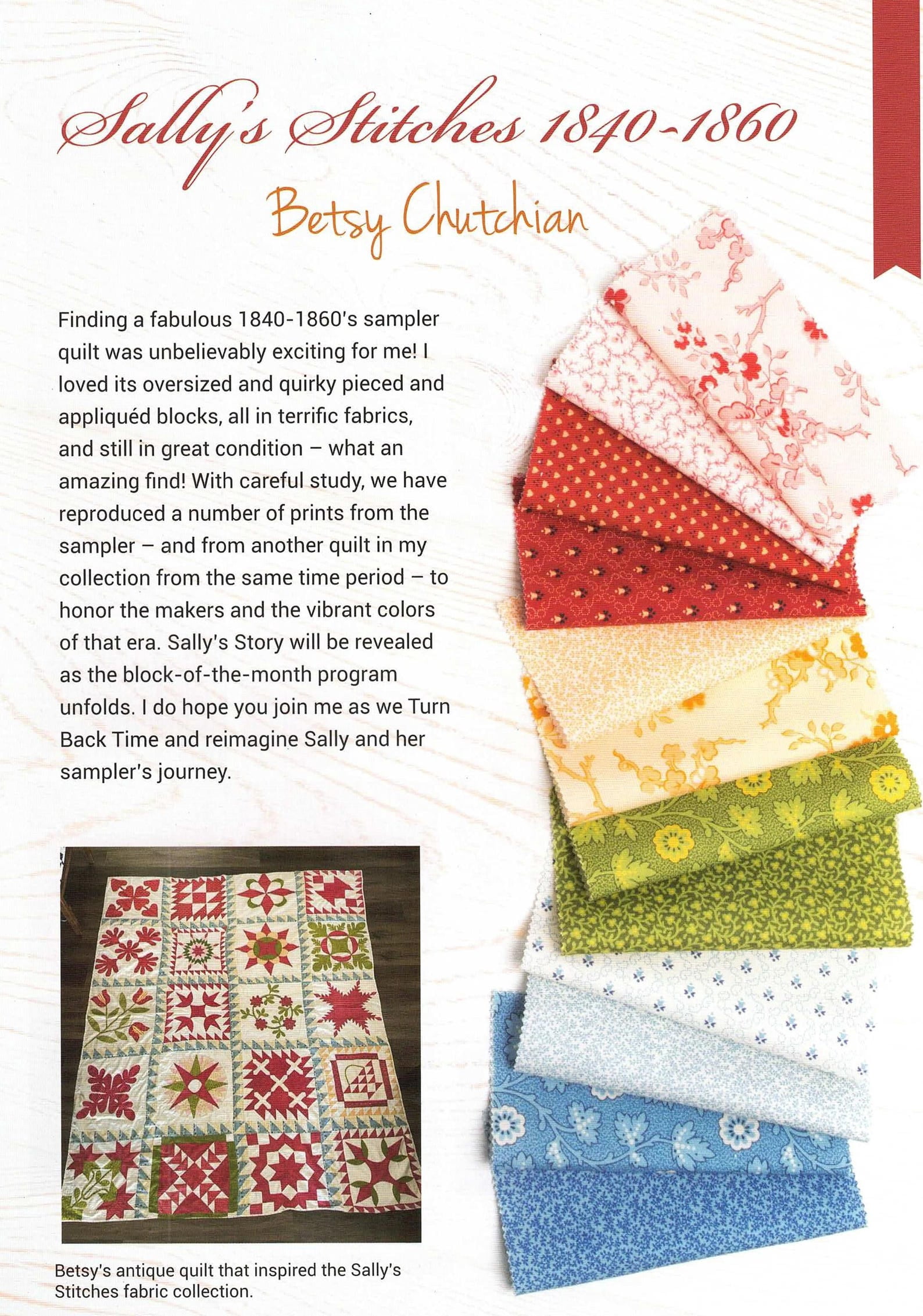 Sally's Stitches Moda Fabrics Layer Cake by Betsy Chutchian; 42 10-inch Precut Fabric Quilt Squares