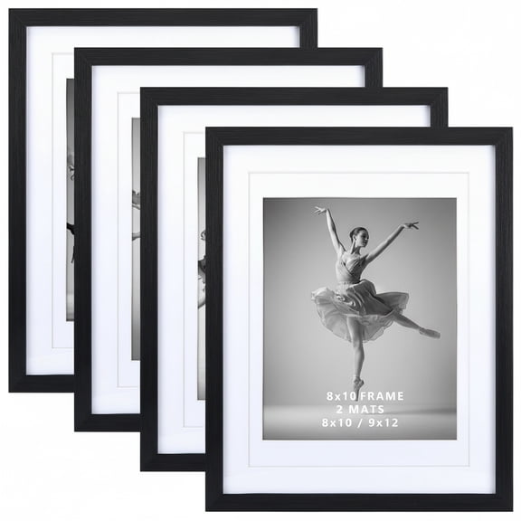 11x14 Picture Frames Set of 4 for Wall Mount and Tabletop Display