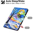 thumbnail image 5 of Allytech Fire HD 10 2021 Case, Fire HD 10 Plus Case, Slim PU Leather Folio Flip Smart Cover Auto Sleep Wake Kickstand Protective Case for Amazon Fire HD 10/ 10 Plus 10.1 Tablet 2021, Colorful Tree, 5 of 8